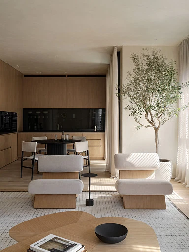 Мягкий и живой минимализм  - Азат и Дарья Хановы, бюро DASCHAMAY INTERIORS